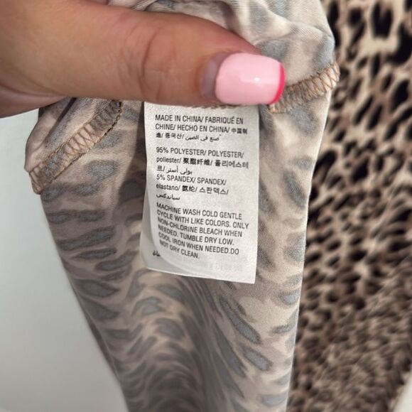 NWT- Material Girl- leopard print a line fit and flare dress-Size xL - Picture 8 of 9